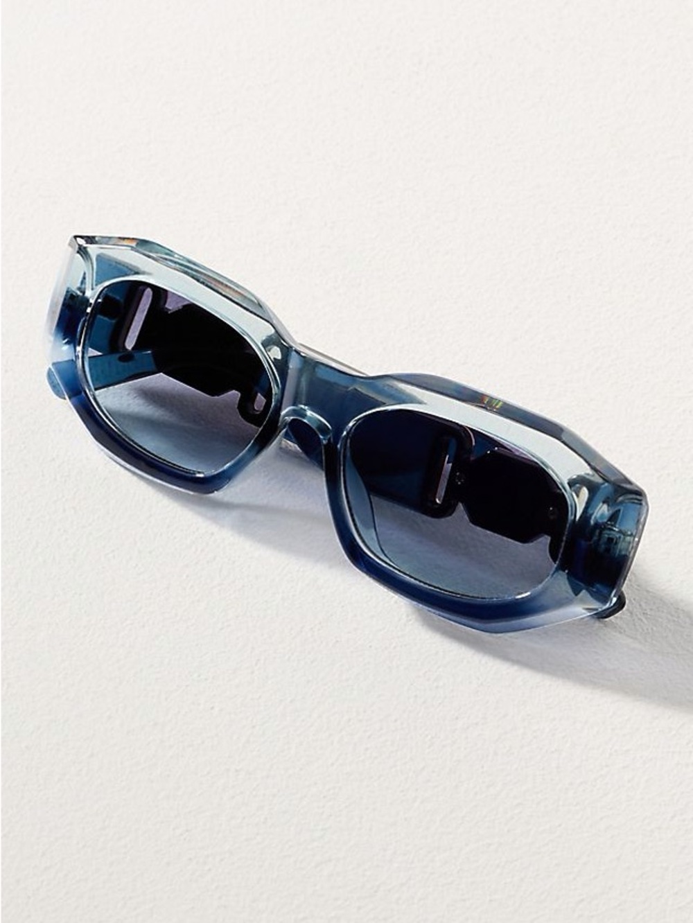 I-SEA Ombre Deco Rectangle Sunglasses Anthropologie - Picture 2 of 3